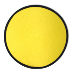 Frisbee de nylon dobrável disponível em várias cores com sua bolsa cor amarelo