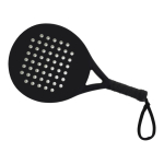 Raquete de padel com pulseira e embalada em saco com alça cor preto segunda vista