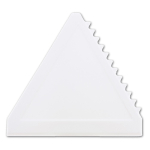 Raspador de gelo personalizado feito de plástico em forma triangular cor branco