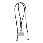 Lanyard para segurar o telemóvel com cordão ajustável em várias cores cor preto