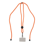 Lanyard para segurar o telemóvel com cordão ajustável em várias cores cor cor-de-laranja