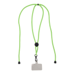 Lanyard para segurar o telemóvel com cordão ajustável em várias cores cor verde-lima