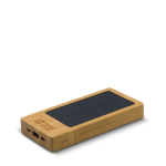 Bateria externa de bambu FSC com painel solar 8.000 mAh vista principal