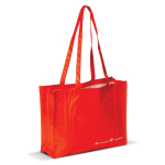 Saco de compras feito de material reciclado RPET 110 g/m2 cor vermelho