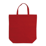 Saco algodão promocional canvas com alças curtas a condizer 250 g/m2 cor vermelho segunda vista