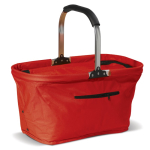 Cesta térmica dobrável de estilo piquenique com material térmico 25 kg cor vermelho