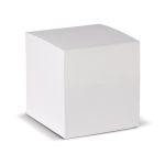 Bloco de notas quadrado de 730 folhas em branco 9x9x9cm cor branco