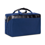 Saco de viagem de RPET com duplo compartimento para roupa 23L cor azul