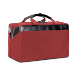 Saco de viagem de RPET com duplo compartimento para roupa 23L cor vermelho