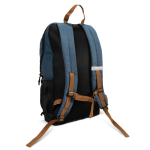 Mochila para portátil de RPET com detalhes refletivos 17'' cor azul-escuro terceira vista