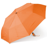 Guarda-chuva dobrável ergonómico, cores e estrutura preta Ø100 cor cor-de-laranja segunda vista