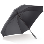 Guarda-chuva grande de design quadrado a prova de vento Ø121 cor preto