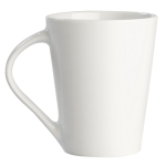 Caneca imoressa de porcelana branca com asa triangular de 270ml cor branco segunda vista