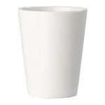 Caneca imoressa de porcelana branca com asa triangular de 270ml cor branco terceira vista