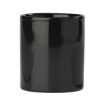 Caneca de cerâmica em várias cores com capacidade de 300ml cor preto terceira vista