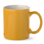 Caneca de cerâmica em várias cores com capacidade de 300ml cor amarelo