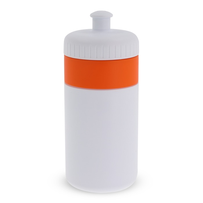 Garrafa desportiva livre de BPA com detalhe a cor 500ml cor cor-de-laranja segunda vista