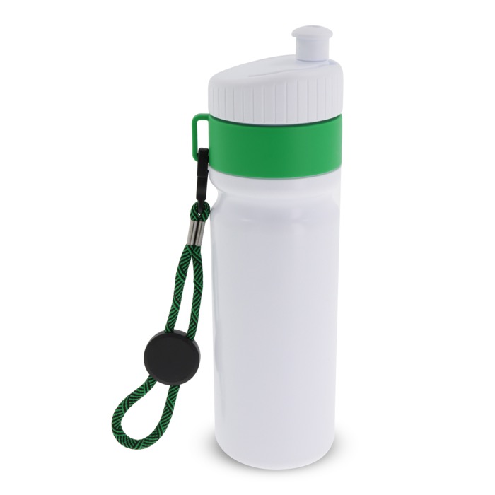 Garrafa desportiva livre de BPA com detalhe a cor e correia 500ml cor verde segunda vista