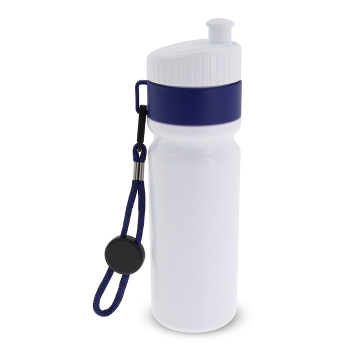 Garrafa desportiva livre de BPA com detalhe a cor e correia 500ml cor azul-escuro segunda vista