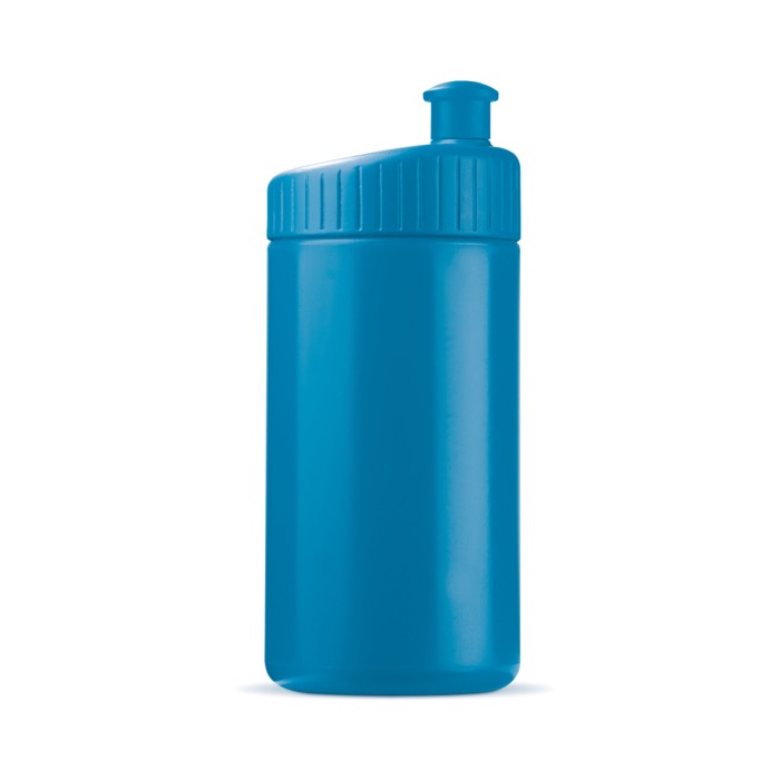 Bidão desportivo de plástico livre de BPA e 100% antigota 500ml cor azul-claro