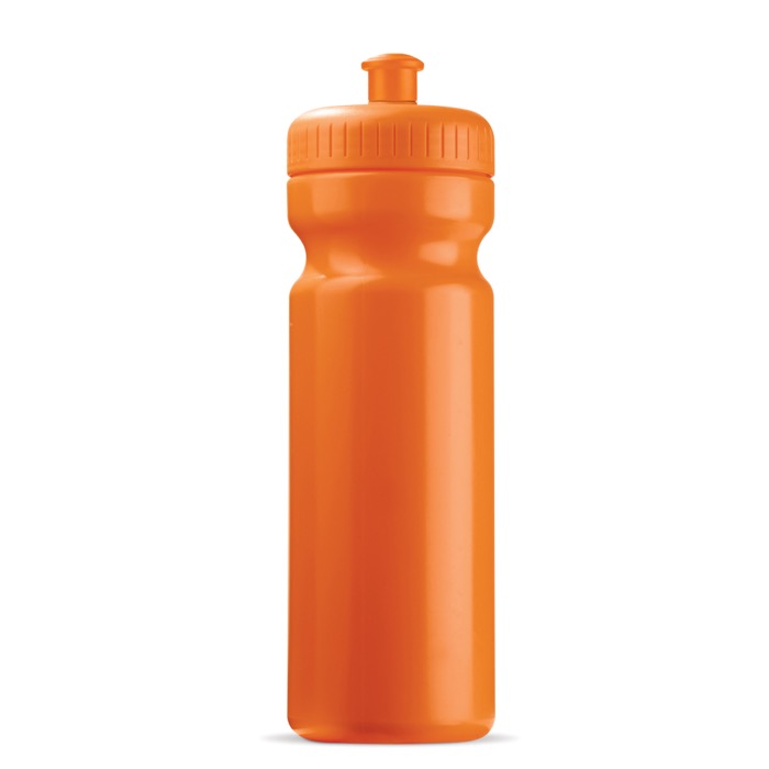 Bidão desportivo de plástico livre de BPA e 100% antigota 750ml cor cor-de-laranja