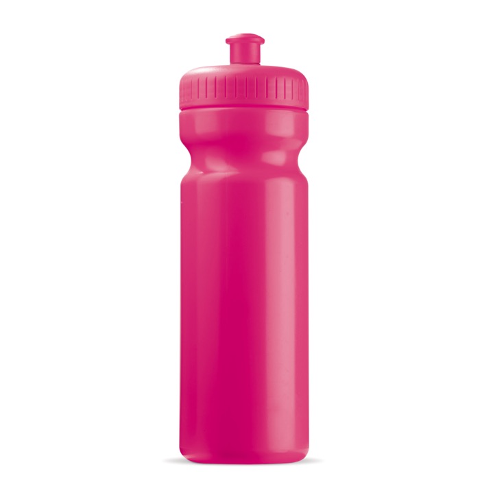 Bidão desportivo de plástico livre de BPA e 100% antigota 750ml cor cor-de-rosa