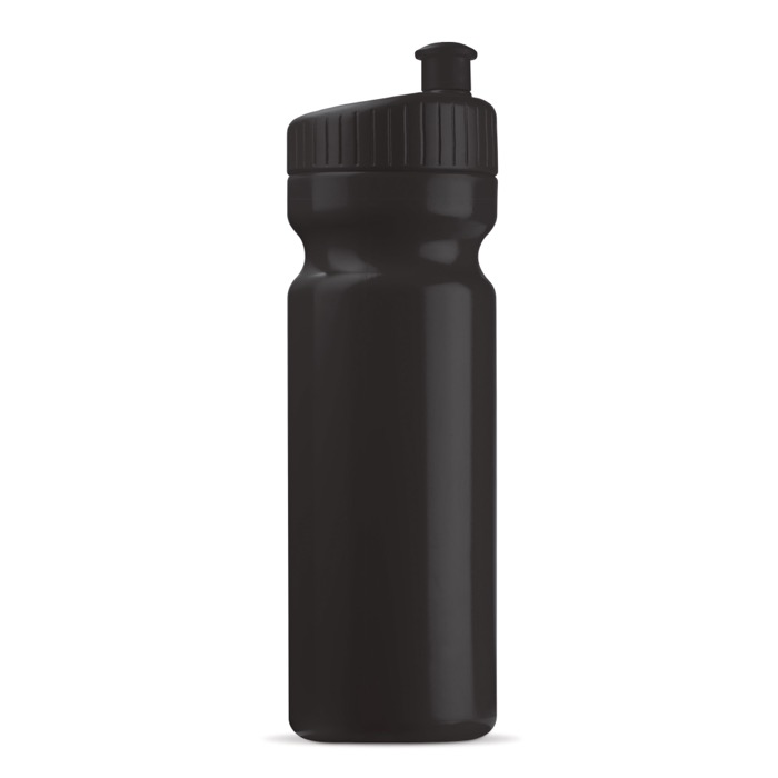 Bidão de plástico livre de BPA e 100% antigota 750ml cor preto