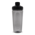 Shaker para o ginásio de plástico com elegante tampa preta 900ml cor preto terceira vista