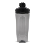 Shaker para o ginásio de plástico com elegante tampa preta 900ml cor preto quarta vista