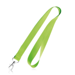 Lanyard personalizado barato de 2 cm com fecho mosquetão BasicStyle cor verde-claro