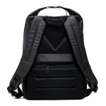 Mochila de poliéster com fecho impermeável e porta USB 15,6” cor preto