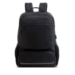 Mochila para PC com bolsa térmica e cabo de carregamento 15,6” cor preto