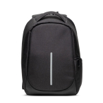 Mochila antirroubo de nylon para PC com bolso traseiro 15,6” cor preto