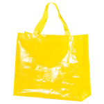 Saco de compras de nylon brilhante e resistente 120 g/m2 cor amarelo