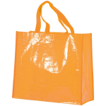 Saco de compras de nylon brilhante e resistente 120 g/m2 cor cor-de-laranja