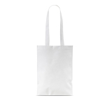 Saco de non-woven com alças longas ideal para compras 70 g/m² cor branco