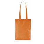 Saco de non-woven com alças longas ideal para compras 70 g/m² cor cor-de-laranja