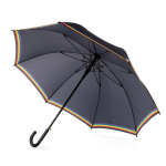 Guarda-chuva automático de pongee com arco-íris e 8 painéis Ø120 cor preto