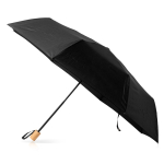 Guarda-chuva manual de pongee e metal com capa e 8 painéis Ø97 cor preto