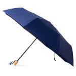 Guarda-chuva manual de pongee e metal com capa e 8 painéis Ø97 cor azul-marinho