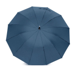 Guarda-chuva automático elegante em pongee com 12 painéis Ø105 cor azul-marinho