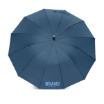 Guarda-chuva automático elegante em pongee com 12 painéis Ø105 cor azul-marinho