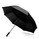 Guarda-chuva automático de RPET colorido com 8 painéis Ø126 cor preto