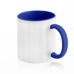 Caneca de cerâmica em várias opções bicolor de 325ml cor azul real