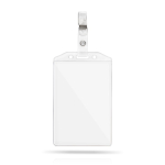 Identificador ideal para prender no bolso 7.5x12cm cor transparente