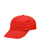 Boné de algodão e poliéster com fecho de velcro 125 g/m2 cor vermelho