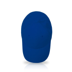 Boné de algodão com fecho de fivela metálica 255 g/m2 cor azul real