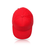 Boné infantil de algodão com detalhe de cor na viseira 255 g/m2 cor vermelho