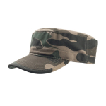 Boné de algodão de estilo militar com fecho de velcro 235 g/m2 cor camuflagem