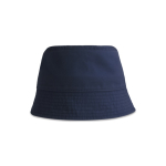 Chapéu estilo bob de algodão reciclado com dois ilhós 260 g/m2 cor azul-marinho